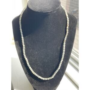 Beautiful 20” Aquamarine 4.5mm Bead Necklace